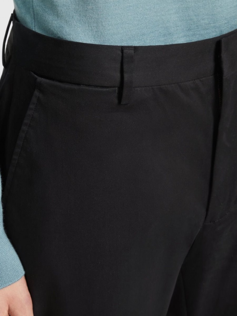Black Zegna Cotton Pants | EOFBXJY-02