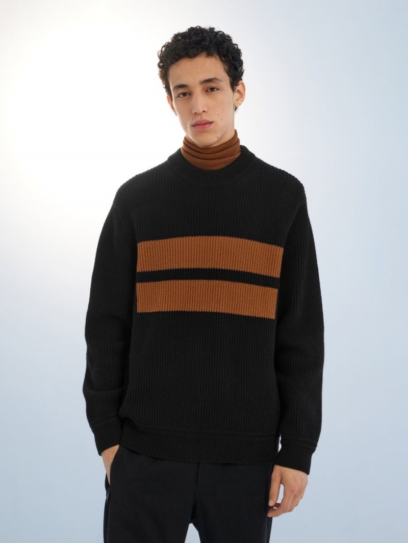 Black Zegna Oasi Cashmere Crewneck | KMSOTDY-92