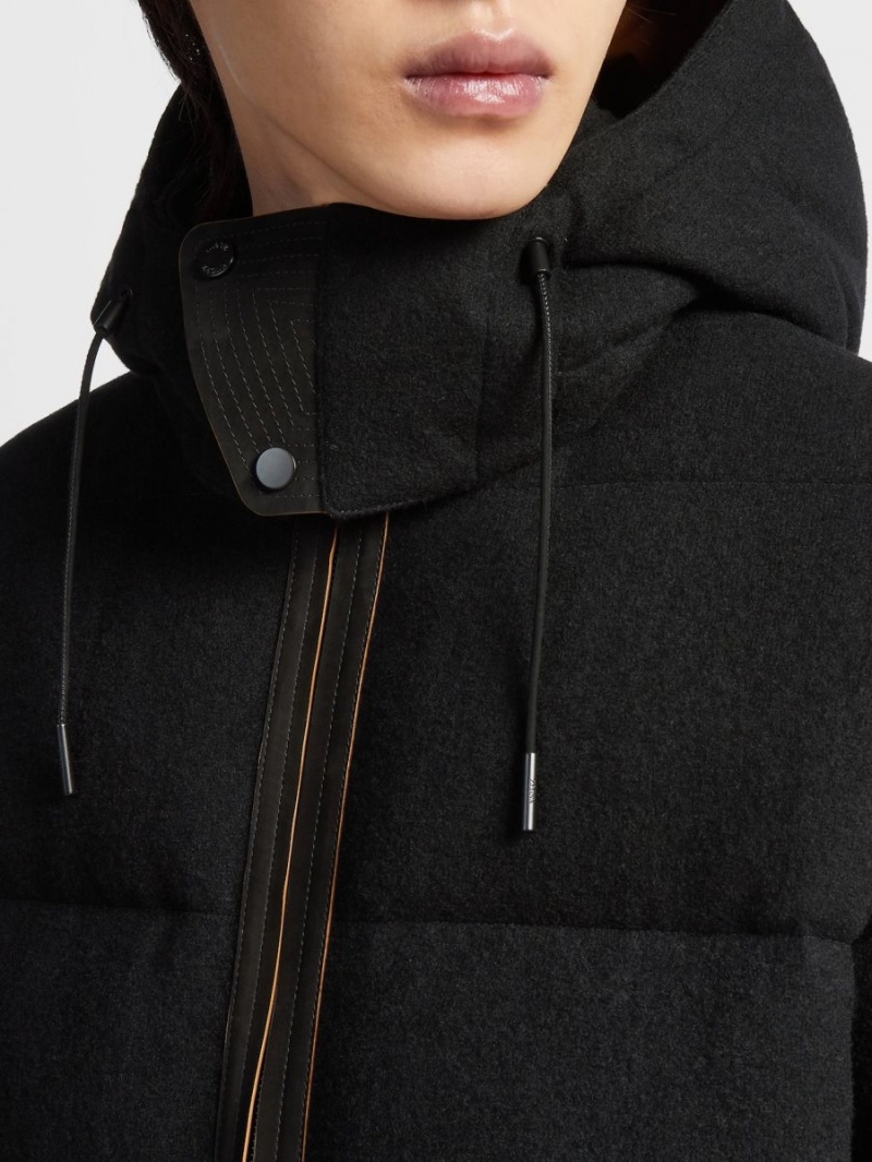 Black Zegna Oasi Cashmere Ghiaccio Blouson | BMSRXGN-03