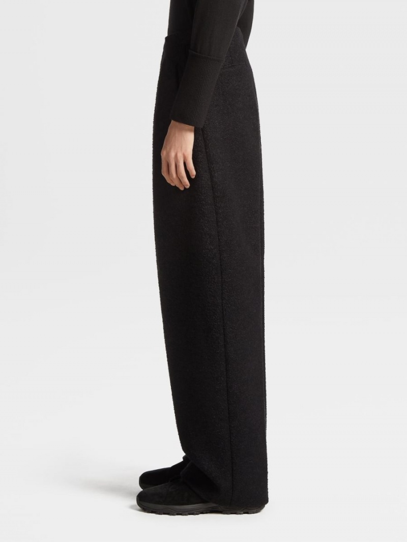 Black Zegna Wool Blend Pants | QTVUFJZ-47