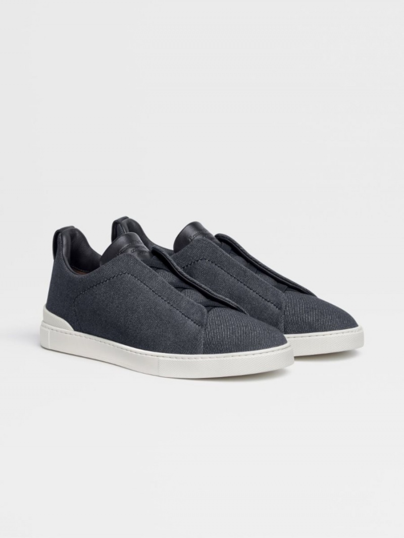 Blue Zegna #usetheexisting Denim Triple Stitch Sneakers | DRGVXIT-02
