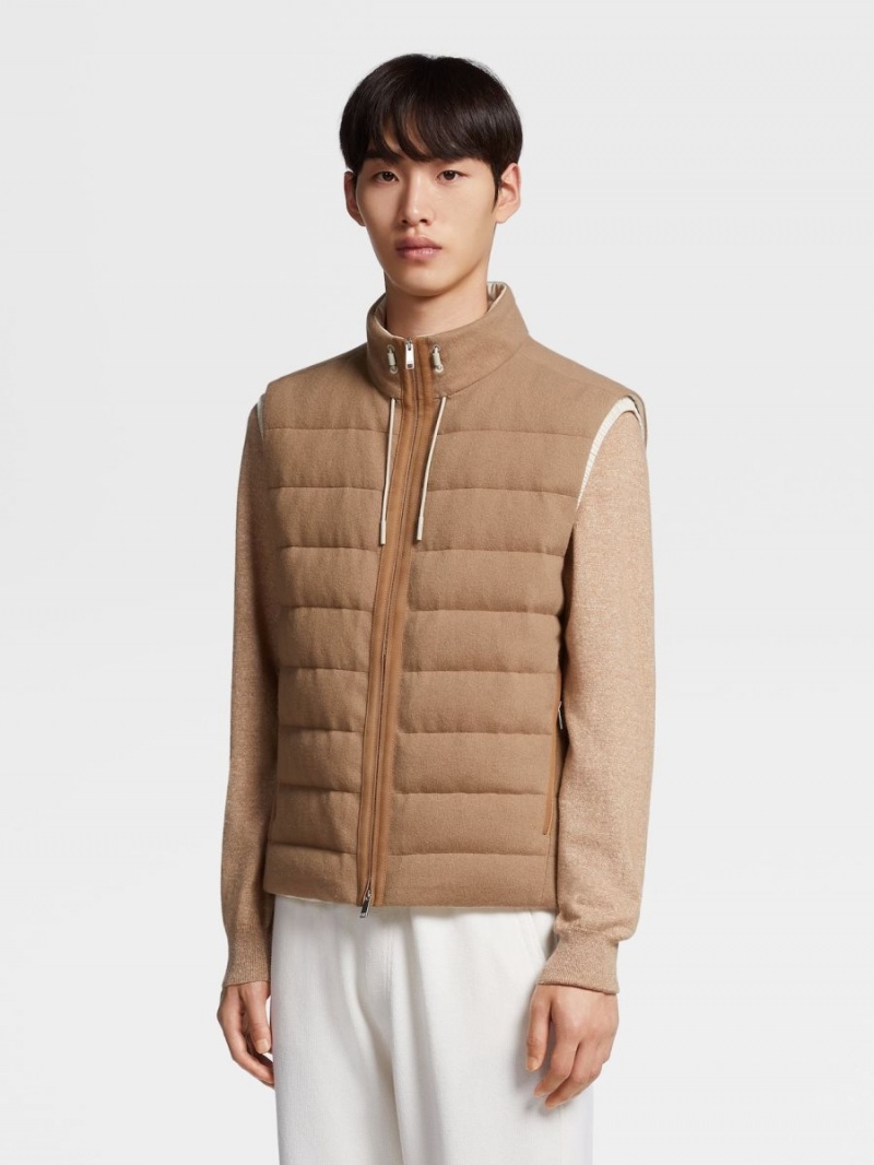 Brown Zegna Oasi Cashmere Vest | KBLHOWC-76