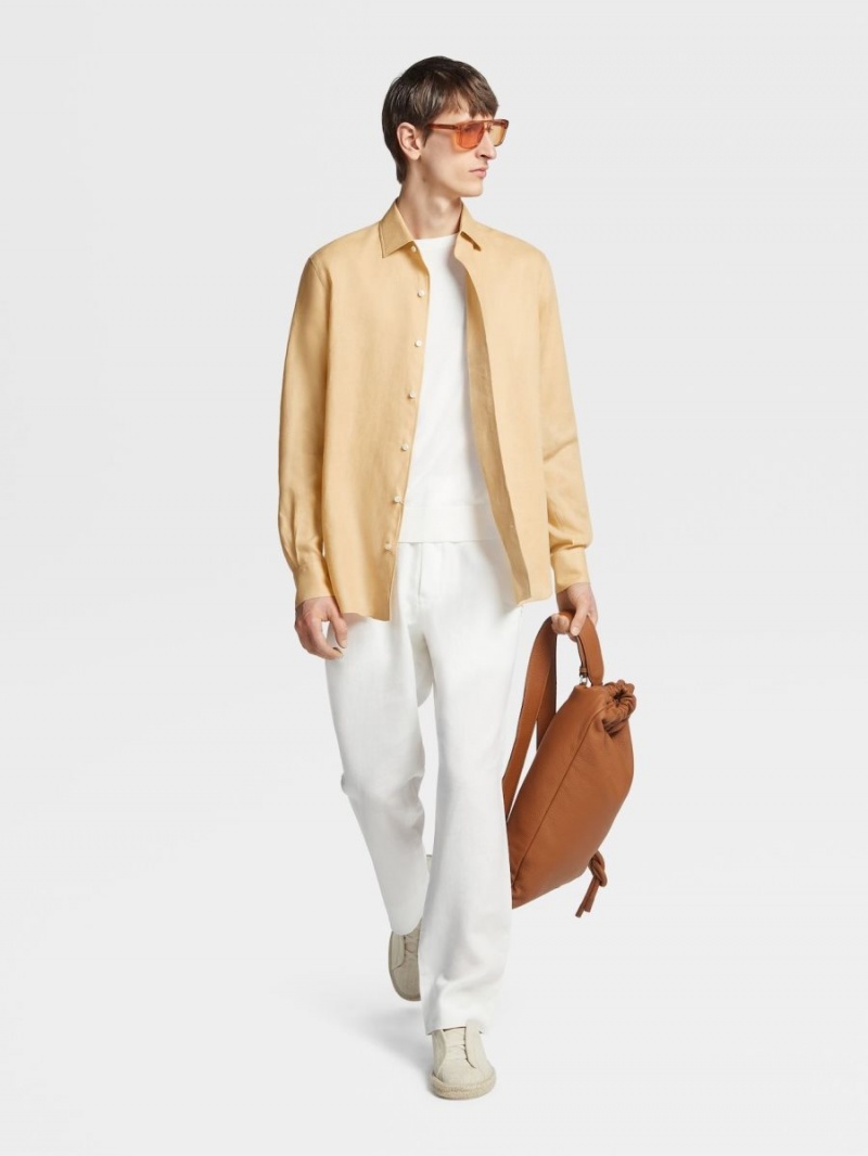 Coral Zegna Linen Shirt | ANEVHFT-78