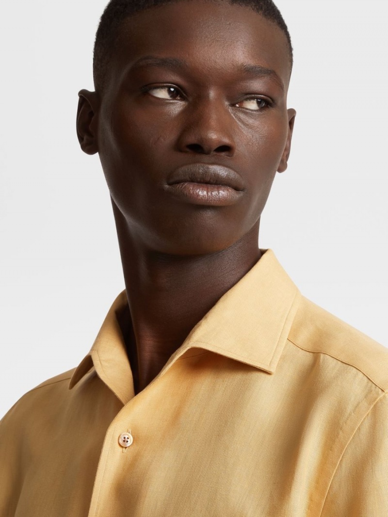 Coral Zegna Linen Shirt | WPMQDGN-80