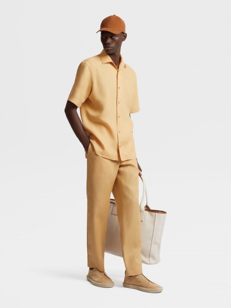 Coral Zegna Linen Shirt | WPMQDGN-80