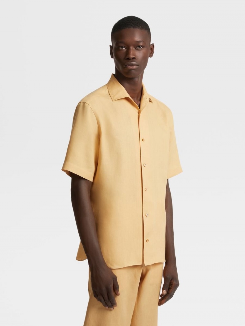 Coral Zegna Linen Shirt | WPMQDGN-80