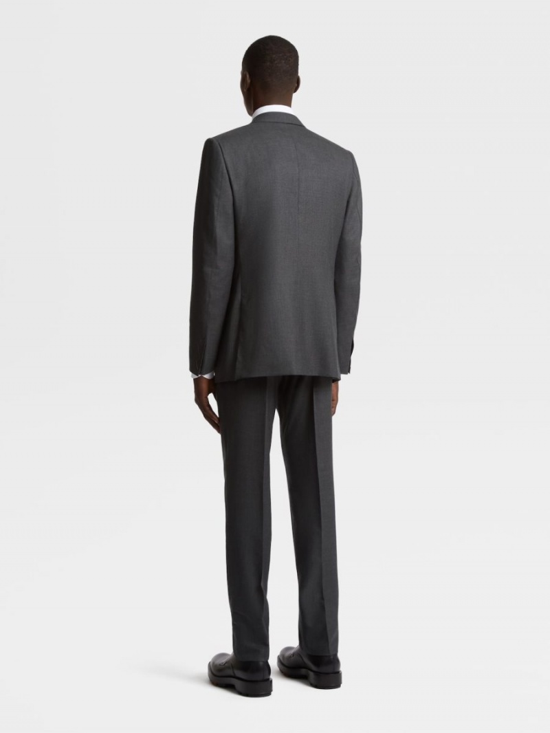 Dark Grey Zegna Oasi Cashmere Suit | LDUOPXR-30