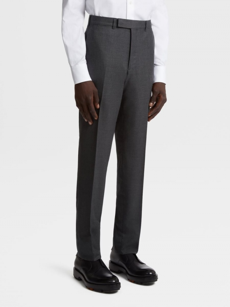 Dark Grey Zegna Oasi Cashmere Suit | LDUOPXR-30