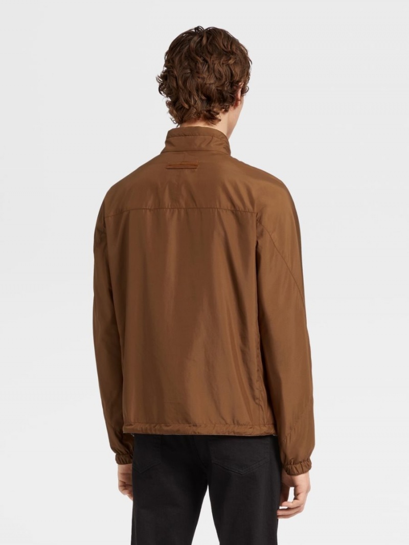 Grey Zegna Nylon Reversible Blouson | NWSFEBG-14