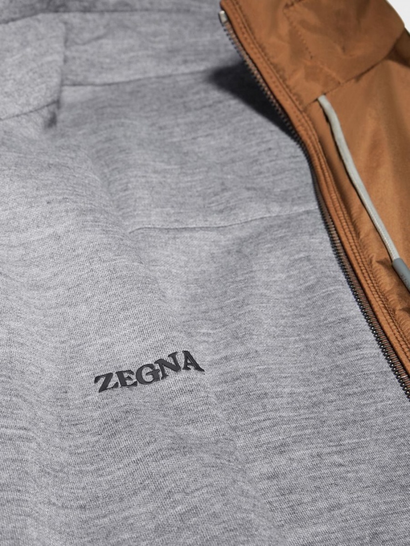 Grey Zegna Nylon Reversible Vest | JIQODHW-70