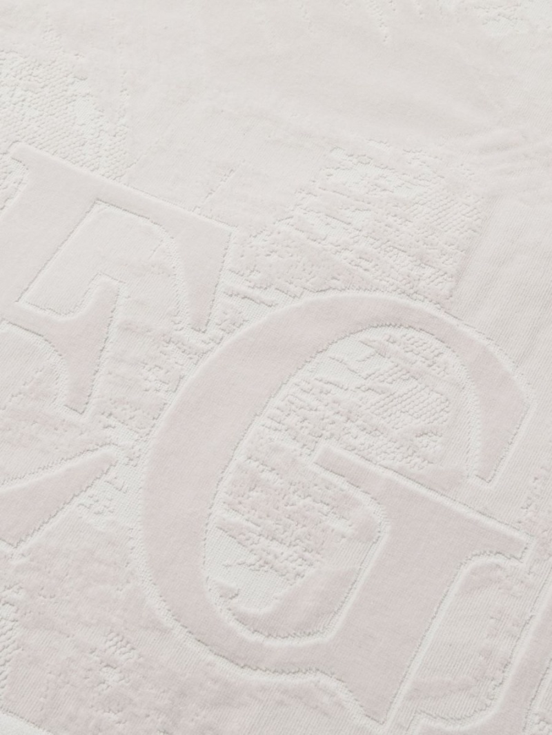 Light Beige Zegna Logo Beach Towel | AWLMFZK-53