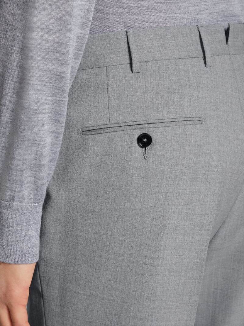 Light Grey Zegna High Performance Wool Pants | IUGNQOA-62