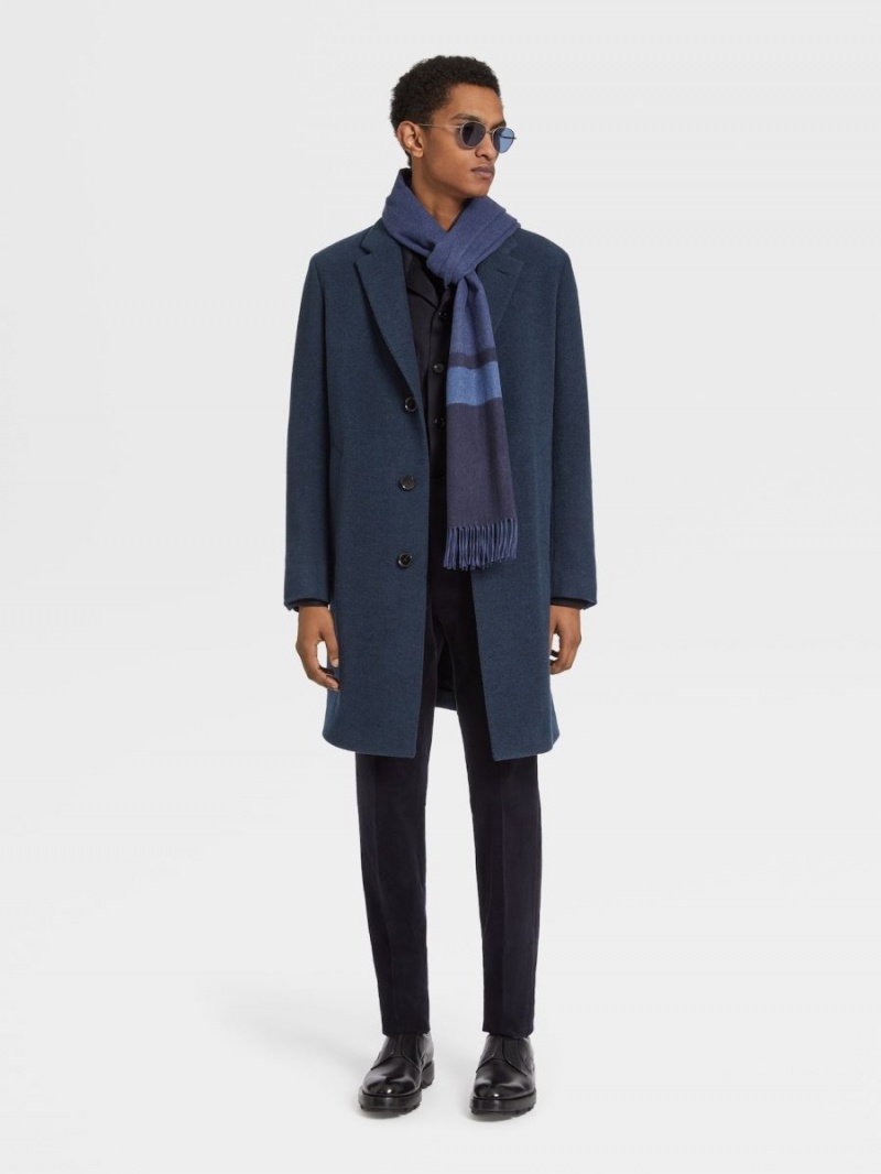 Navy Blue Zegna Oasi Cashmere Crewneck | KRHPMWO-59