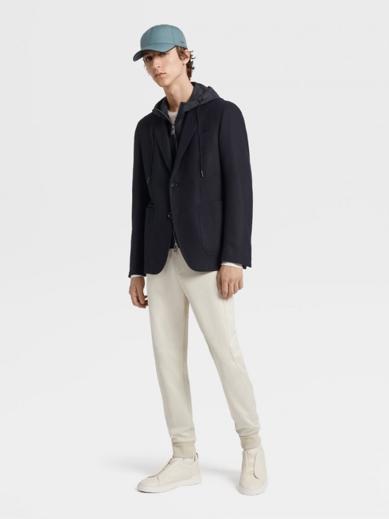 Navy Blue Zegna Trofeo Cashmere Blazer | TEDVROI-37