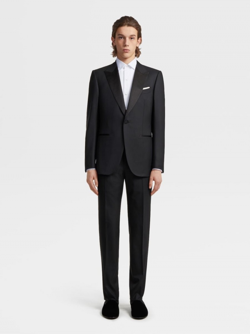 White Zegna Cotton Tuxedo Shirt | IWCYNTP-23