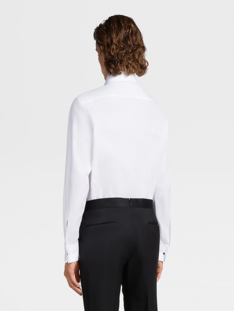 White Zegna Trofeo Cotton Shirt | WYBVLFI-20