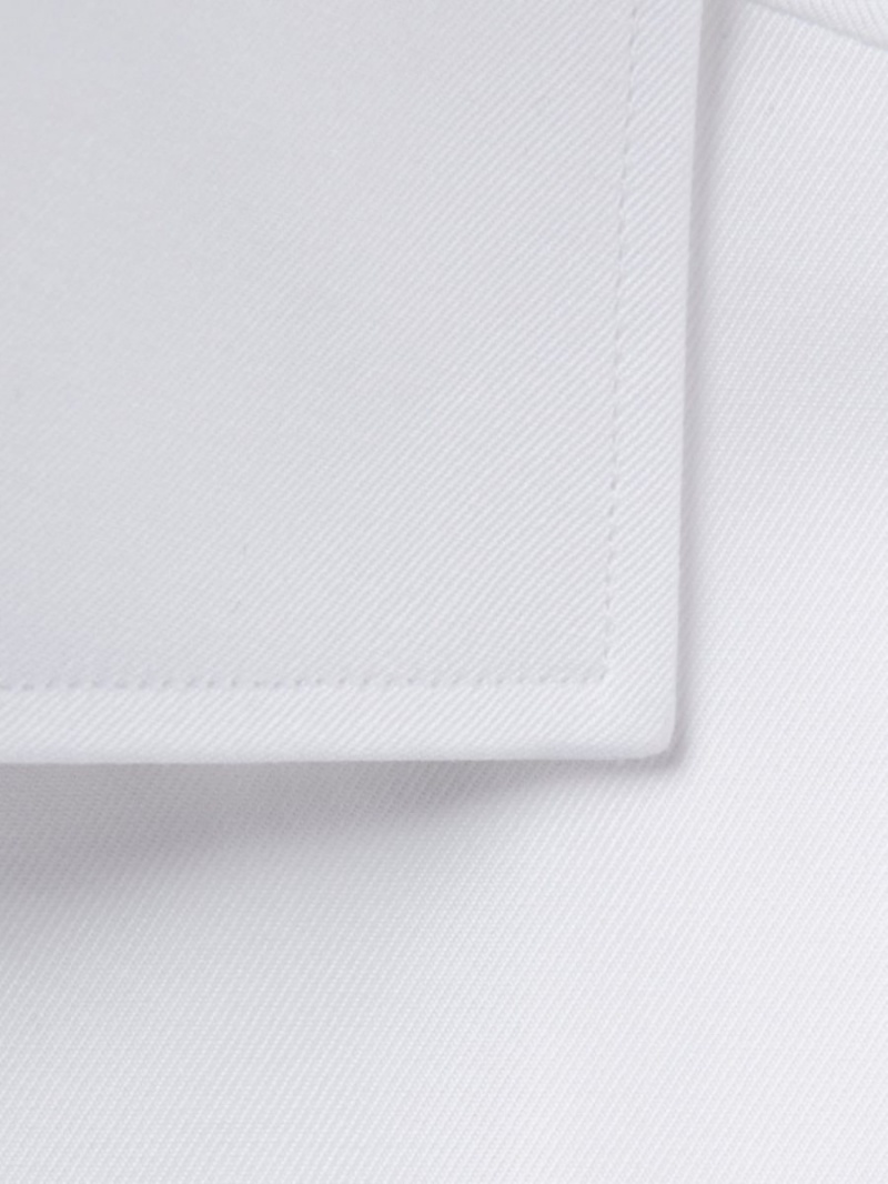White Zegna Trofeo Cotton Tailoring Shirt, Rossini Regular Fit | NPSVRCD-31
