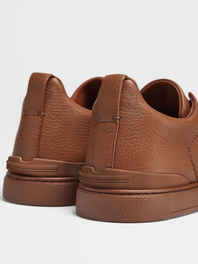 Zegna Deerskin Triple Stitch Sneakers | ITDJYQP-71
