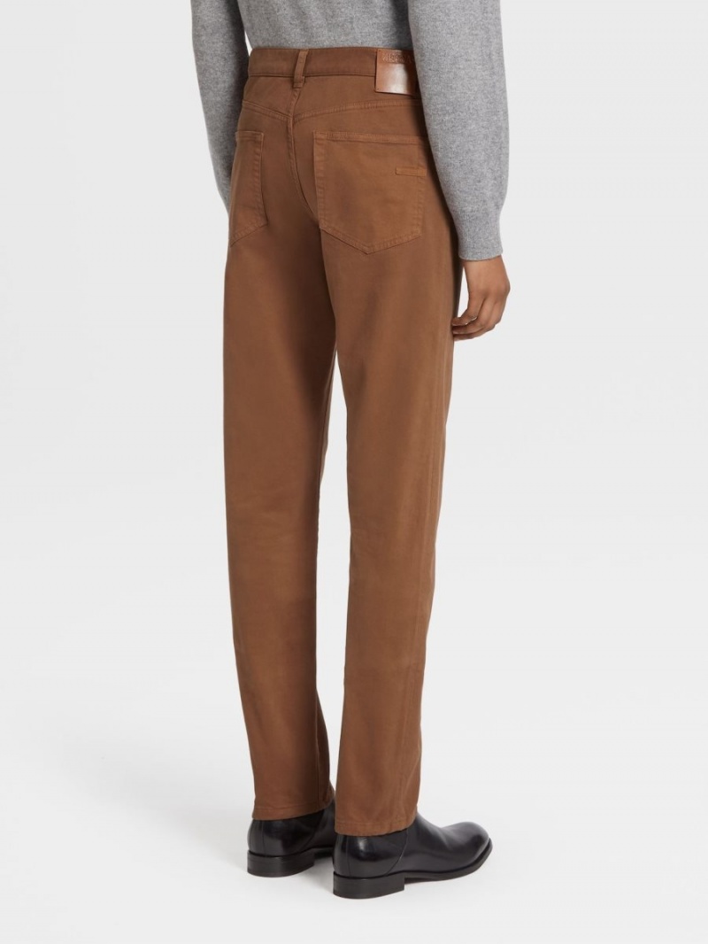 Zegna Stretch Cotton Roccia Jeans | IRZMBDV-70