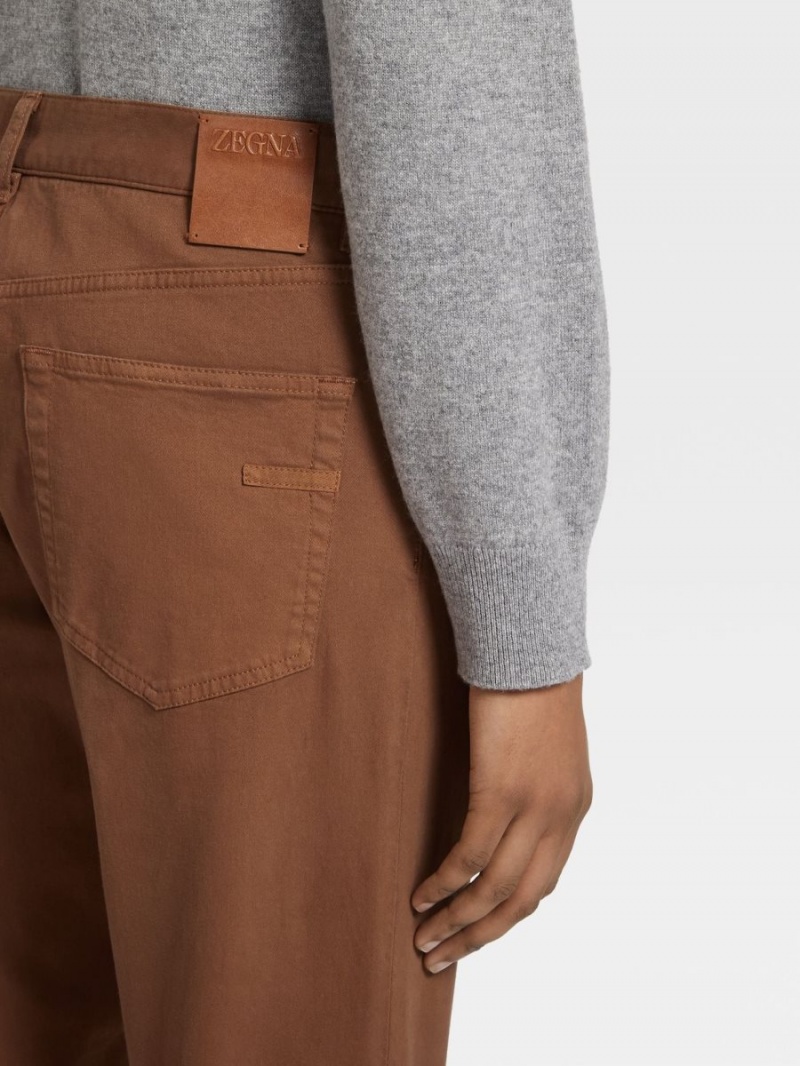 Zegna Stretch Cotton Roccia Jeans | IRZMBDV-70