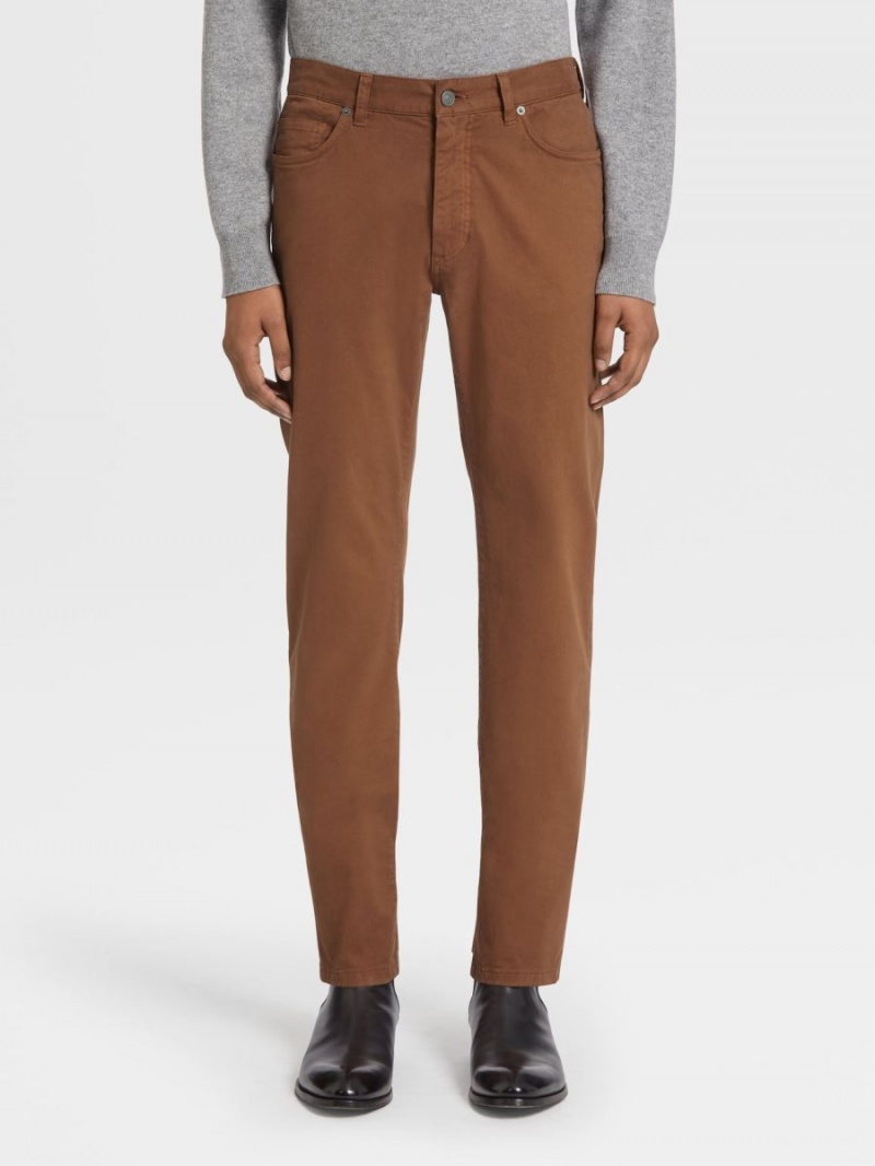 Zegna Stretch Cotton Roccia Jeans | IRZMBDV-70
