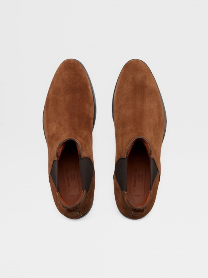 Zegna Suede Vienna Blake Chelsea Boots | ESZRIJN-31