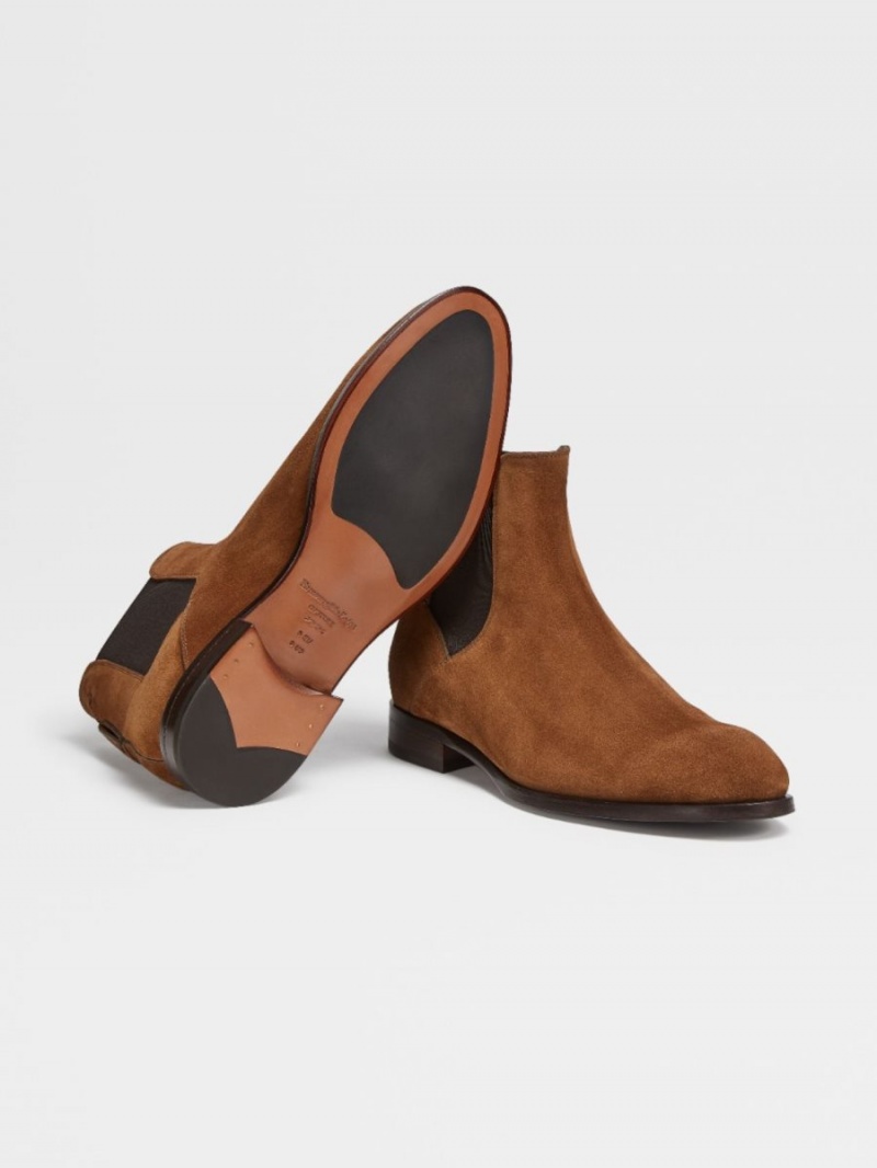 Zegna Suede Vienna Blake Chelsea Boots | ESZRIJN-31